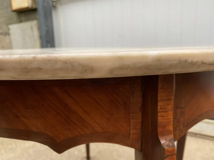 Pamono Louis XV Style Round Marble Coffee Table