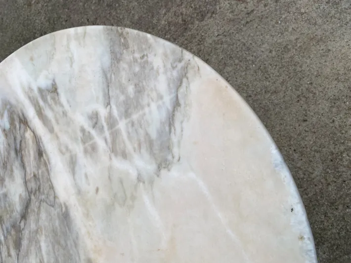 Pamono Louis XV Style Round Marble Coffee Table