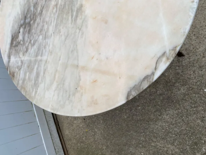 Pamono Louis XV Style Round Marble Coffee Table