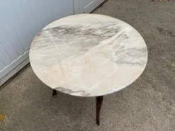 Pamono Louis XV Style Round Marble Coffee Table