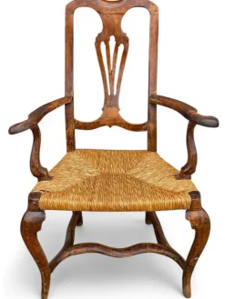 Pamono Louis XV Venetian Armchair in Walnut