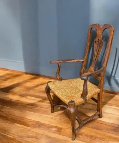 Pamono Louis XV Venetian Armchair in Walnut