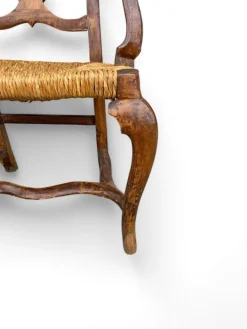 Pamono Louis XV Venetian Armchair in Walnut