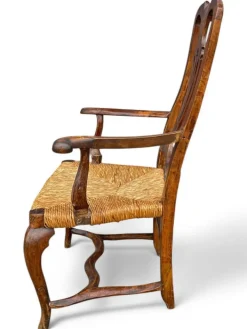 Pamono Louis XV Venetian Armchair in Walnut