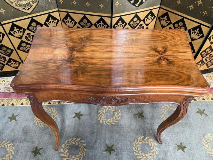 Pamono Louis XV Walnut Games Table Discount