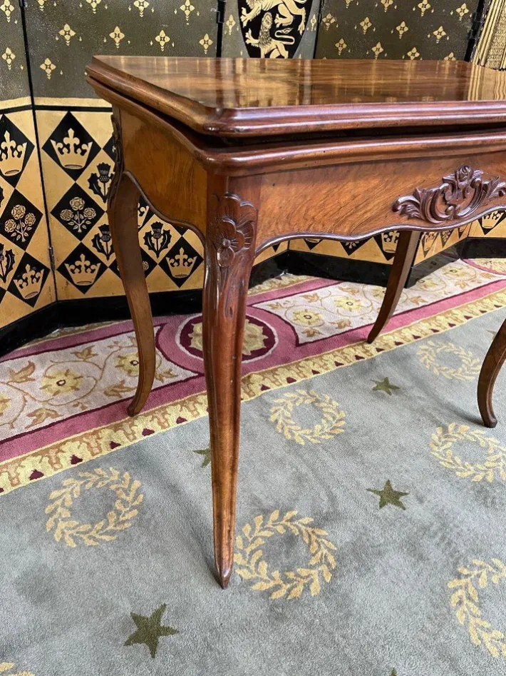 Pamono Louis XV Walnut Games Table Discount