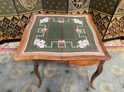Pamono Louis XV Walnut Games Table Discount