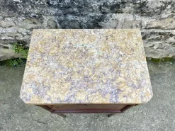 Pamono Louis XVI Bedside Table in Marble and Ceramic Discount