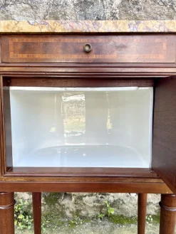 Pamono Louis XVI Bedside Table in Marble and Ceramic Discount