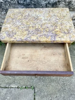 Pamono Louis XVI Bedside Table in Marble and Ceramic Discount
