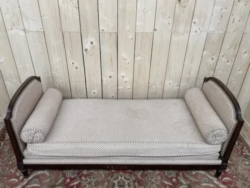 Pamono Louis XVI Bench with Floral Fabric Online