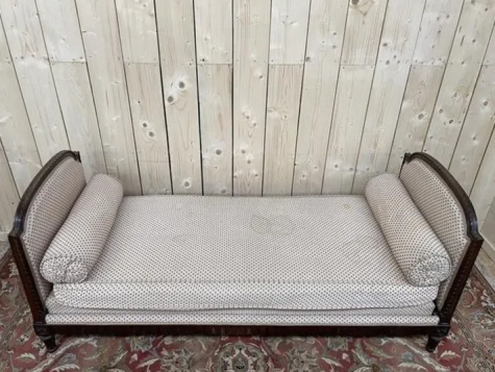 Pamono Louis XVI Bench with Floral Fabric Online