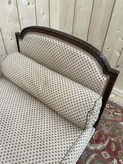 Pamono Louis XVI Bench with Floral Fabric Online
