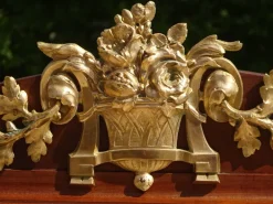 Pamono Louis XVI Bronze and Marquetry Sideboard with Curved Display Case, 1890s Online