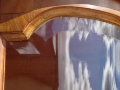 Pamono Louis XVI Bronze and Marquetry Sideboard with Curved Display Case, 1890s Online