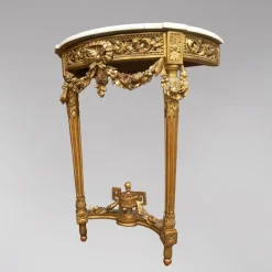 Pamono Louis XVI Demi-Lune Console, 1870s Sale