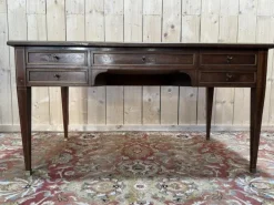 Pamono Louis XVI Directoire Style Bureau Plat in Mahogany Best