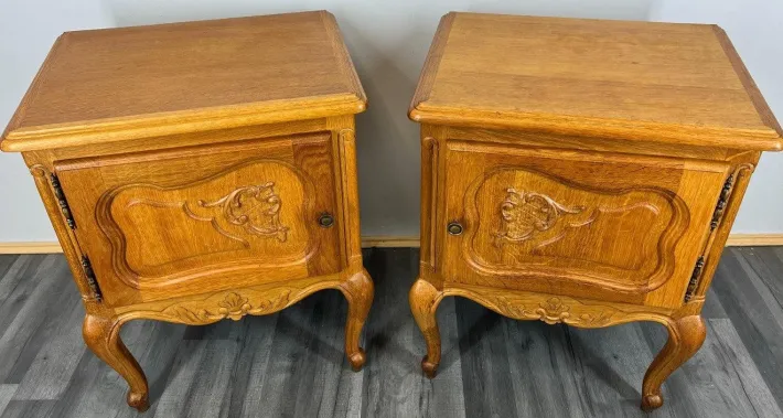 Pamono Louis XVI French Bedside Tables, Set of 2 Best