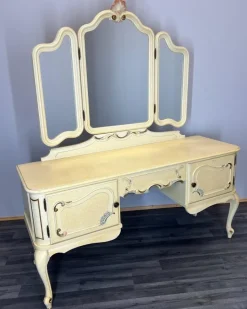 Pamono Louis XVI French Carved Dressing Table New