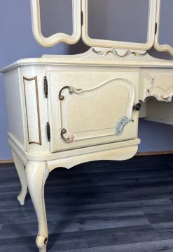 Pamono Louis XVI French Carved Dressing Table New