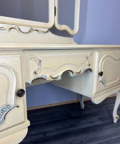 Pamono Louis XVI French Carved Dressing Table New