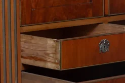 Pamono Louis XVI French Mahogany Veneer Cabinet with Brass Inlays, 1790s