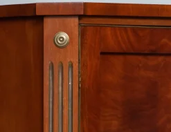 Pamono Louis XVI French Mahogany Veneer Cabinet with Brass Inlays, 1790s