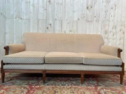 Pamono Louis XVI Living Room Sofa and Bergeres, Set of 3