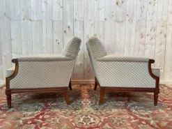 Pamono Louis XVI Living Room Sofa and Bergeres, Set of 3