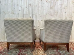 Pamono Louis XVI Living Room Sofa and Bergeres, Set of 3