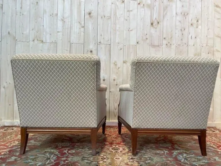 Pamono Louis XVI Living Room Sofa and Bergeres, Set of 3