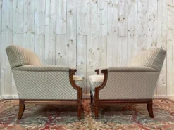 Pamono Louis XVI Living Room Sofa and Bergeres, Set of 3