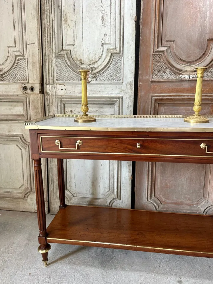 Pamono Louis XVI Mahogany Console Best