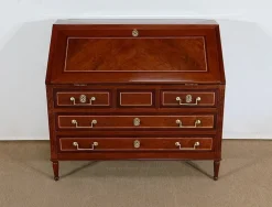 Pamono Louis XVI Scriban Secretary Desk in Mahogany and Precious Woods, 18th Century Best