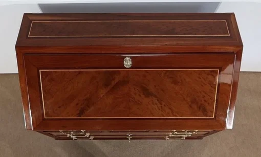 Pamono Louis XVI Scriban Secretary Desk in Mahogany and Precious Woods, 18th Century Best