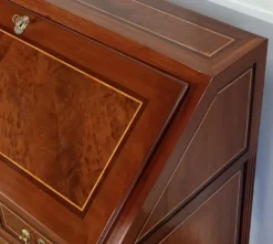 Pamono Louis XVI Scriban Secretary Desk in Mahogany and Precious Woods, 18th Century Best