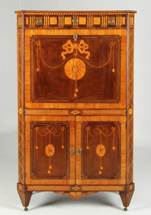 Pamono Louis XvI Secretary with Marquetry, 1790s Outlet