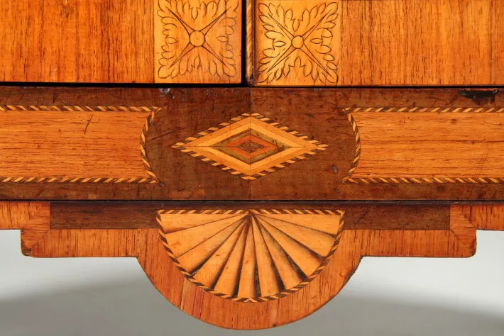 Pamono Louis XvI Secretary with Marquetry, 1790s Outlet