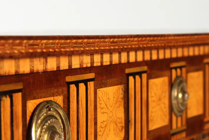Pamono Louis XvI Secretary with Marquetry, 1790s Outlet