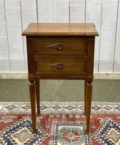 Pamono Louis XVI Style Bedside Table in Cherry Wood, 1950s Hot