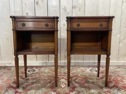 Pamono Louis XVI Style Bedside Tables in Cherrywood, Set of 2 Outlet