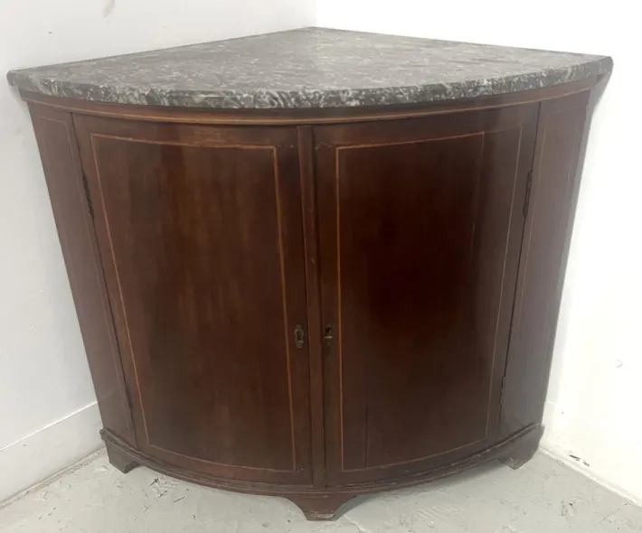 Pamono Louis XVI Style Demi-Lune Corner Cabinet, 19th Century Best