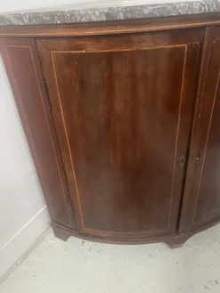 Pamono Louis XVI Style Demi-Lune Corner Cabinet, 19th Century Best