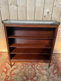 Pamono Louis XVI Style Mahogany and Carrara Marble Bibus New