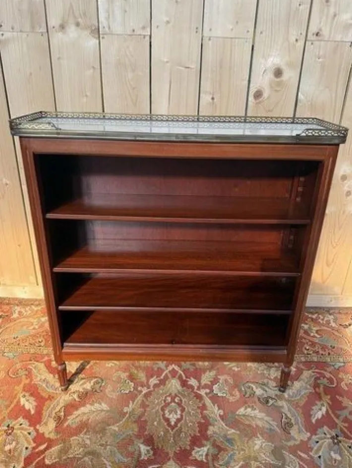Pamono Louis XVI Style Mahogany and Carrara Marble Bibus New