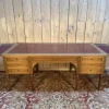 Pamono Louis XVI Style Mahogany 8-Leg Double Desk Hot
