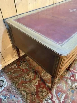 Pamono Louis XVI Style Mahogany 8-Leg Double Desk Hot