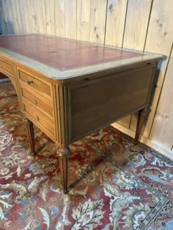Pamono Louis XVI Style Mahogany 8-Leg Double Desk Hot