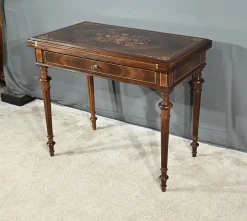 Pamono Louis Xvi Style Marquetry System Table, Late 19th Century Hot