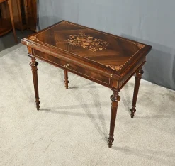 Pamono Louis Xvi Style Marquetry System Table, Late 19th Century Hot